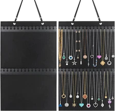 Hanging Necklaces Holder, Large Jewelry Organizer for Necklaces, Bracelets, and