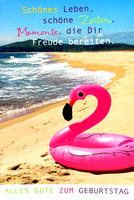 Geburtstagskarte Karte Geburtstag GlüCkwunschkarte GrußKarte Rosa Schwimmring