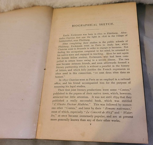 Waterloo 1893 Ed. Erckmann, Chatrian Heath's Modern Language Series (In French) - Picture 6 of 16