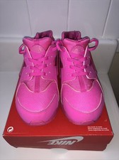 Girls Preschool Nike Air Huarache Run PS 2.5Y 704949-607 Pink Laser Fuchsia
