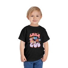 Toddler Short Sleeve Tee Cristian T-shirt for kids T-shirt child of god.