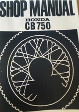 HONDA CB 750 K1 K2 K3 K4 K5 K6 K7 WORKSHOP SERVICE MANUAL 1969 - 1978 nos