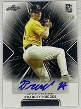 2021 LEAF PERFECT GAME AUTO BRADLEY HODGES BLACK PAPER 29/50