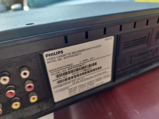 Philips VCR DVD Combo Dvp3355v/f7 VHS Player for sale online | eBay