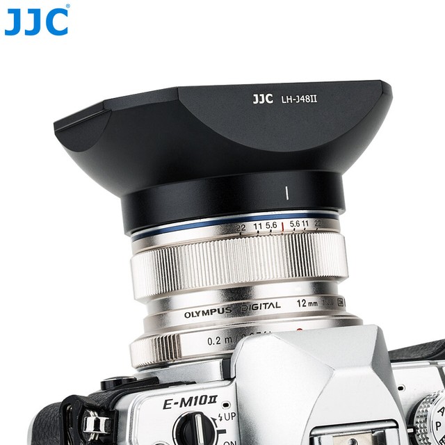 Olympus LH48 Lens Hood for M.ZUIKO Digital ED 12mm f/2 Lens (Sil
