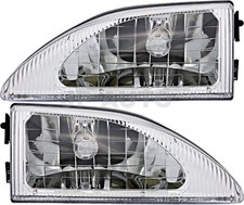 For 1994-1998 Ford Mustang Headlight Halogen Set Driver And Passenger Side