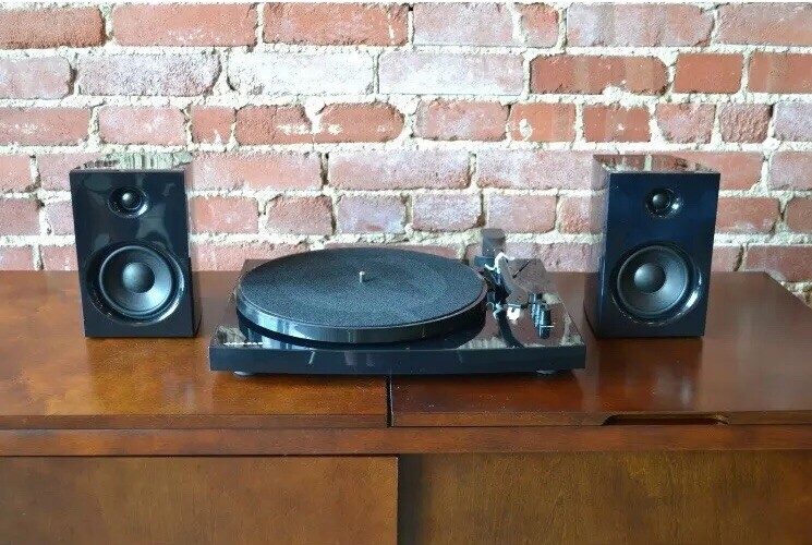 crosley t100 stereo turntable system