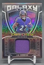 2021 Panini Obsidian J.K. Dobbins Galaxy Gear Jersey /100 Baltimore Ravens