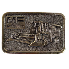 Vintage Massey Ferguson MF 850 Farm Combine Tractor Great American Belt Buckle