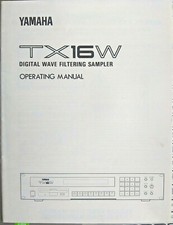 Buy used Yamaha TX16W Digital Wave Filtering Sampler Original Users Owner's Manual Book.