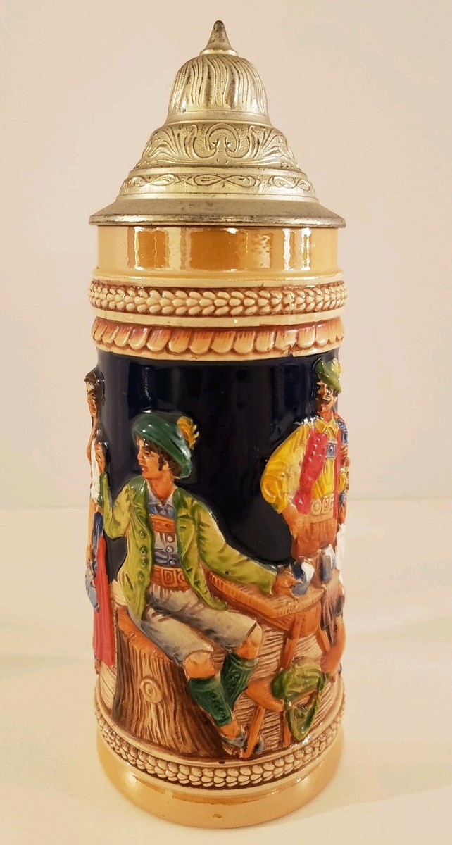 Vintage GERTZ German Lidded Beer Stein 