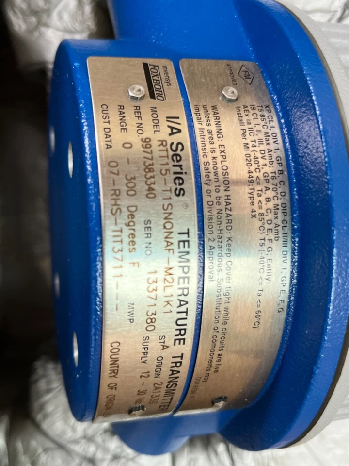 New open box Foxboro rtt15-t1snqnaf-m2l1k1 temperature transmitter - Image 4 of 4