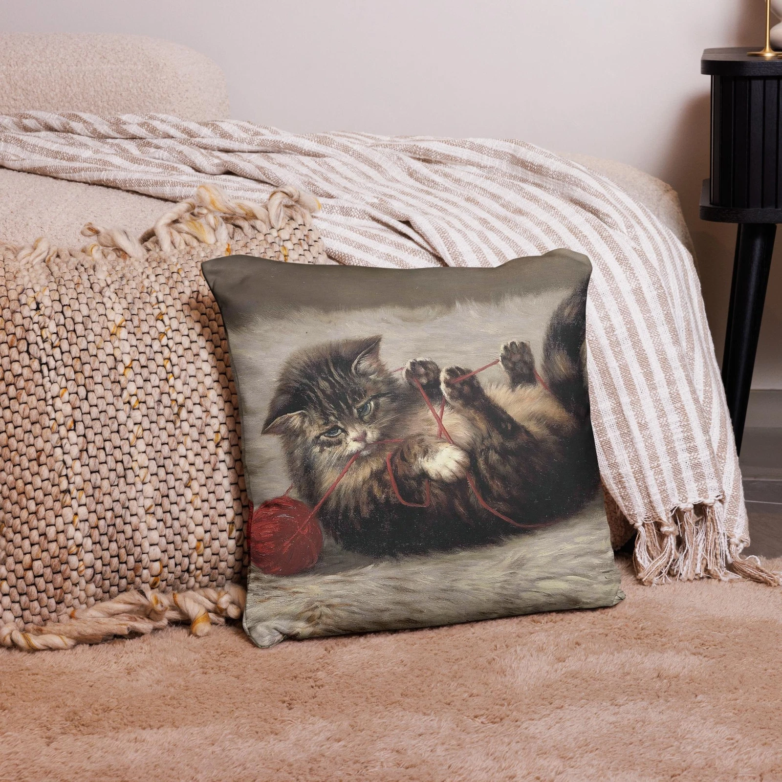 Throw Pillow Case Cat 4