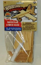 Wood Shop Build & Play Fighter Plane Complete Set Build It Then Play With It NIP