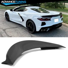 Fits 20-25 Chevy Corvette C8 Stingray RSC Style Gloss Black Trunk Spoiler- ABS