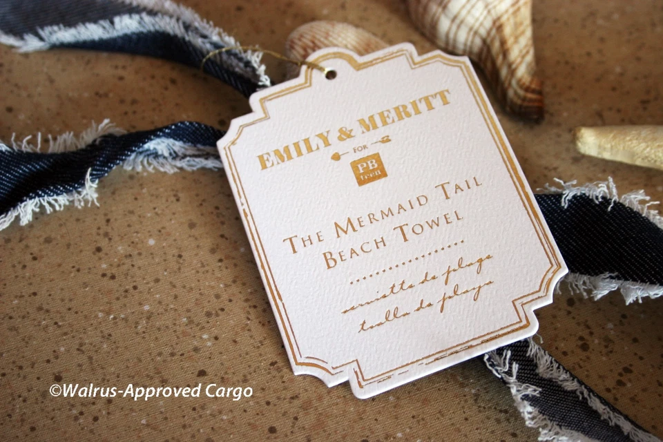 TOALLA DE PLAYA COLA DE SIRENA EMILY & MERITT GRANERO DE CERÁMICA -NUEVA CON ETIQUETAS - MANTENTE ENCANTADORAMENTE SECA Foto 3 de 4