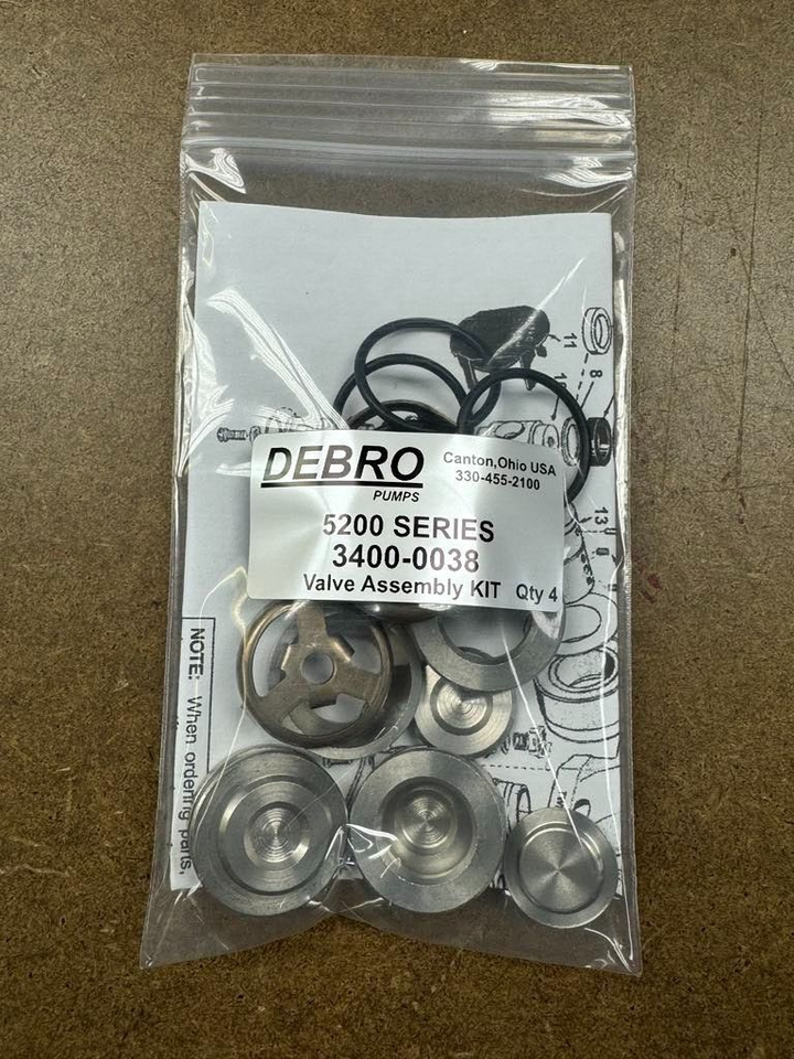 Kit Joints (gobelets) En Cuir Pour Pompe à Piston HYPRO/DEBRO 5200 - Réf. 3430-0037