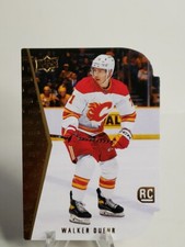 2023-24 Upper Deck Series 2 Walker Duehr Gold Die-Cut Calgary Flames RC 