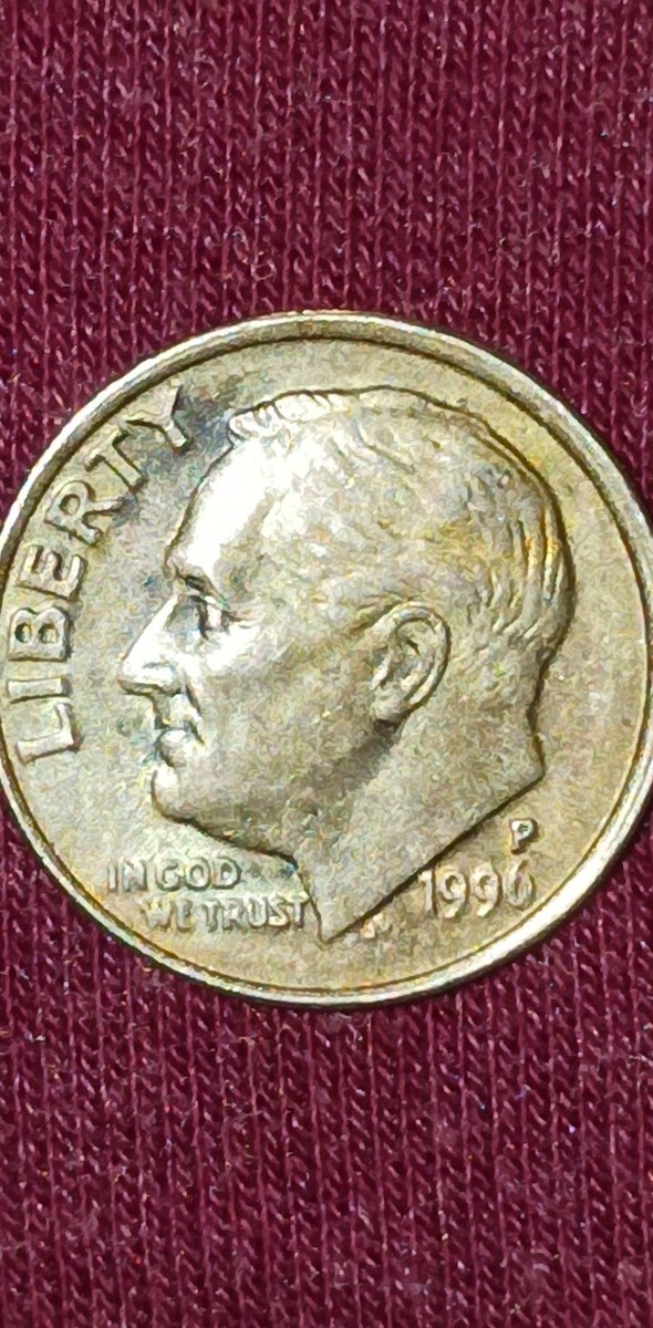 1996-P DIME WITH MISSING CLAD LAYER ERROR ON BOTH SIDES RARE | eBay