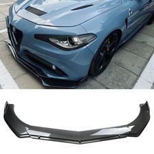For Alfa Romeo Giulia Universal Front Bumper Lip Spoiler Splitter Carbon Fiber For Alfa Romeo Giulia Universal Front Bumper Lip Spoiler Splitter Carbon Fiber