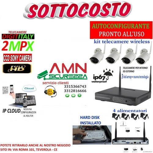 Kit Videosorveglianza Ultra AHD 16 Telecamere 8 MPX (4K) / 5 MPX con focale variabile motorizzata completo di disco 1000 GB Kit Videosorveglianza Ultra AHD 16 Telecamere 8 MPX (4K) / 5 MPX con focale variabile motorizzata completo di disco 1000 GB