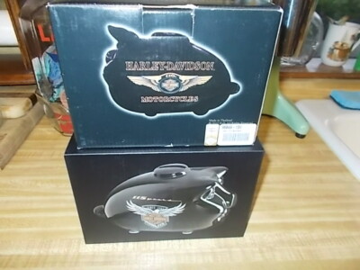 NEW IN BOXES HARLEY DAVIDSON 110TH & 115TH ANNIVERSARY CERAMIC HOG