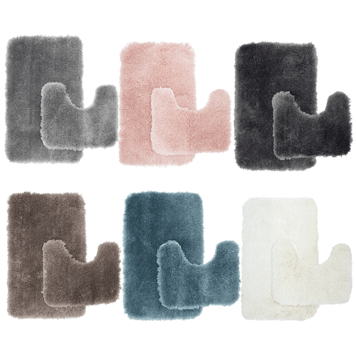 New Thick Shaggy Bath Mats Microfiber Super Absorbent Mats 2 PC Set Bathroom Rug New Thick Shaggy Bath Mats Microfiber Super Absorbent Mats 2 PC Set Bathroom Rug