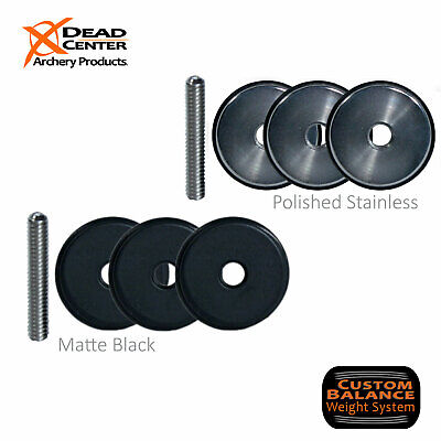 Dead Center Archery Products Stainless 1/2 oz Fine Tuning Weight Set 2 pk.