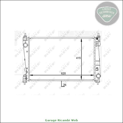220927N-2682 Radiatore acqua per OPEL CORSA D