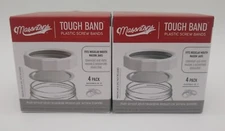 Masontops Tough Band REGULAR MOUTH Canning Rings, 2 boxes of 4 Rings 