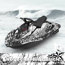 SEADOO SPARK trixx GRAPHIC KIT 2up + 3up Jet Ski SEA DOO Decal Vinyl DARK WATER 