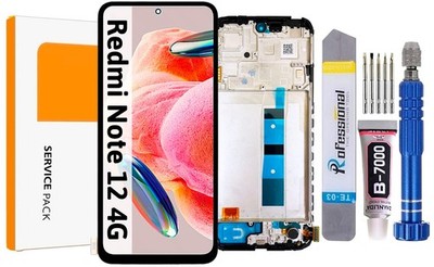 Original OEM Für Xiaomi Redmi Note 12 4G Display Bildschirm LCD +Rahmen