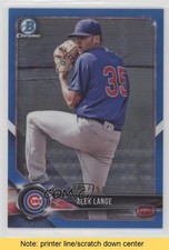 2018 Bowman Chrome Prospects Blue Refractor 85/150 Alex Lange #BCP54 READ g0n