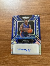 2023-24 Panini Prizm Signatures Blue Prizm #SS-MS Marcus Sasser /49