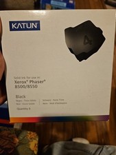 Xerox 8500 8550 Black Solid Ink Cartridges In Box 6 Packs New
