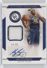 2019-20 Panini National Treasures Game Gear 64/99 Myles Turner #GGA-MTN Auto ib1