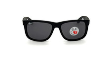Ray-Ban RB4165 622/2V Justin Polarized Sunglasses Matte Black Grey Lens 55mm UV
