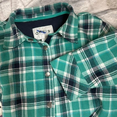 Orvis Chaqueta De Franela Para Hombre Talla M Cuadros Verde Acolchada - Imagen 1 de 4
