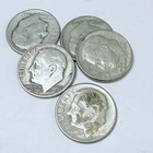 New ListingROOSEVELT SILVER DIMES LOT OF 5 - 90% SILVER FREE SHIPPING #8198