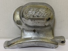 Vintage GLOBE Meat Slicer Part - CHROME Sign - 1940s era Advertising