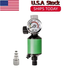 New 1/4" Spray Gun Air Regulator Gauge Air Pressure Regulator Paint Gun Filter
