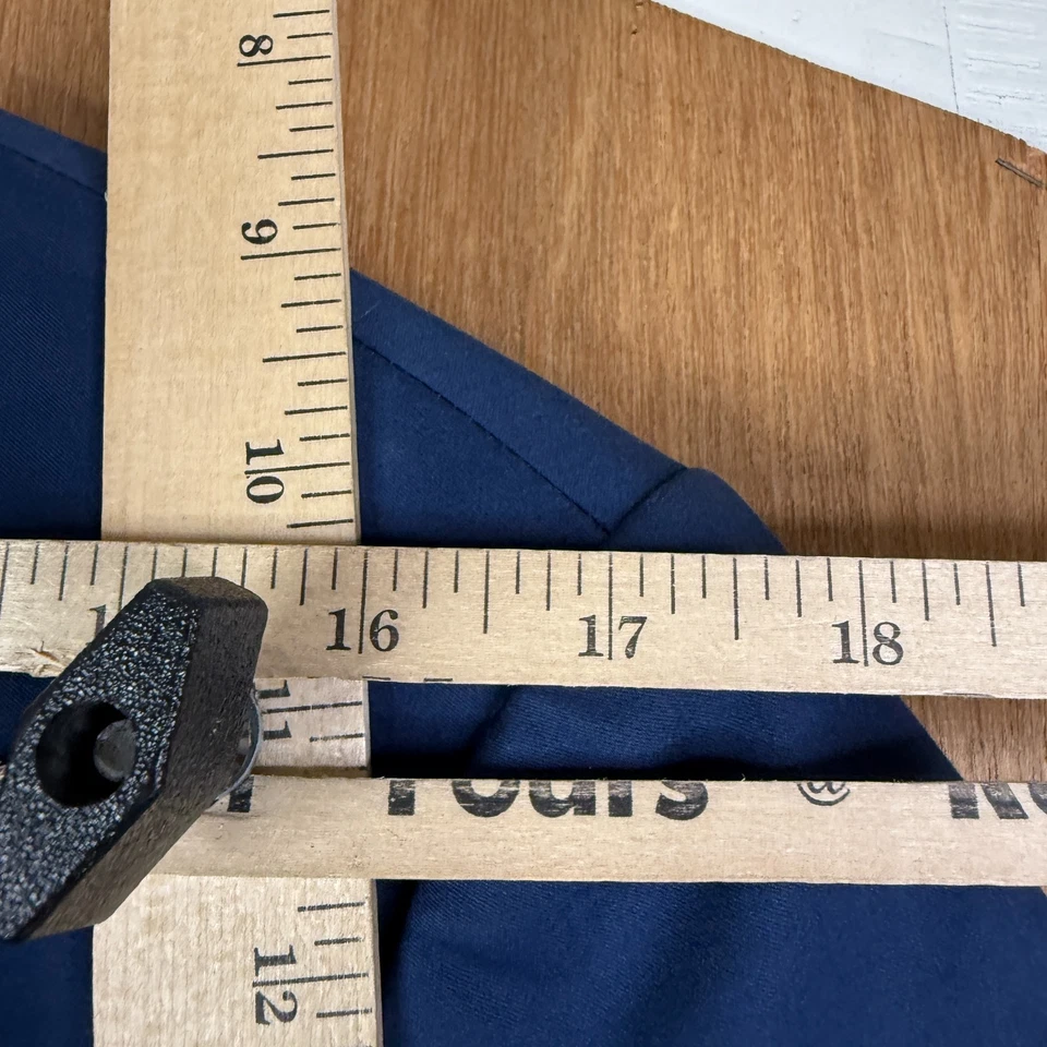 Express Suit Mens 38R Navy Blue 2 Button Cotton Blend Photographer Slim 36x30 - Image 4 of 4