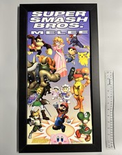 RARO Auténtico Nintendo Power Super Smash Bros Melee Póster De Colección GameCube 2
