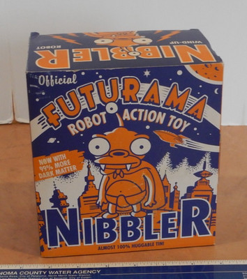 2000 ROCKET USA FUTURAMA NIBBLER WIND-UP ROBOT, NEW