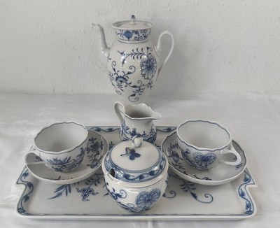 Tête-à-Tête / Kaffegedeck Meissen - Kornblume blau  -