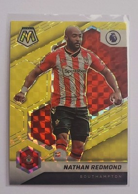 2021-22 Panini Mosaic Premier League Base Mosaic Gold Fluorescent /10 - Singles