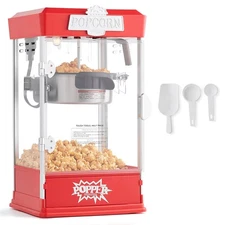 Uimoso Popcorn Popper Machine Tabletop Popcorn Maker 480W 4 Oz Red