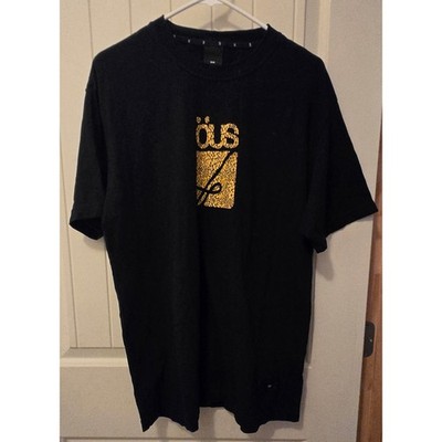 OUS Logo Barroco Black Skate T-Shirt Mens Large Streetwear Graphic Tee OÖUS