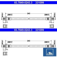 2X Bremsschlauch ATE 83.7849-0243.3 2 BremsschläUche Rechts Links Hinten