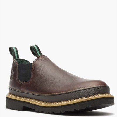 GEORGIA BOOT Men's 4'' Georgia Giant Romeo Steel Toe Work Shoe Soggy Brown - GS26